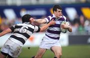 24 February 2008; Lorcan Smyth, Clongowes Wood College, is tackled by Caolan Doyle, Belvedere College SJ. Leinster Schools Senior Cup Semi-Final, Clongowes Wood College v Belvedere College SJ, Donnybrook, Dublin. Picture credit; Stephen McCarthy / SPORTSFILE