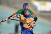 24 February 2008; Damien Hayes, Portumna, in action against Eddie Connolly, Loughmore-Castleiney. AIB All-Ireland Club Hurling semi-final, Portumna v Loughmore-Castleiney, Gaelic Grounds, Limerick. Picture credit; Brendan Moran / SPORTSFILE