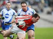 2 March 2008; Ciaran McKeever, Armagh, in action against Paul Finlay, Monaghan. Allianz National Football League, Division 2, Round 3, Monaghan v Armagh, St Tighearnach's Park, Clones, Co. Monaghan. Picture credit: Oliver McVeigh / SPORTSFILE