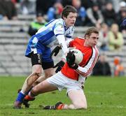 2 March 2008; Kieran Toner, Armagh, in action against Conor McManus, Monaghan. Allianz National Football League, Division 2, Round 3, Monaghan v Armagh, St Tighearnach's Park, Clones, Co. Monaghan. Picture credit: Oliver McVeigh / SPORTSFILE