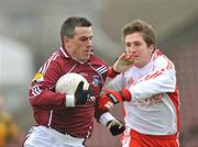 2 March 2008; Padraic Joyce, Galway, in action against Dermot Carlin, Tyrone. Allianz National Football League, Division 1, Round 3, Galway v Tyrone, Pearse Stadium, Galway. Picture credit: Brian Lawless / SPORTSFILE