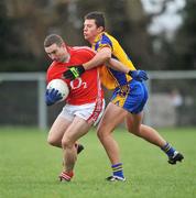 2 March 2008; Eoin Sexton, Cork, in action against Karol Mannion, Roscommon. Allianz National Football League, Division 2, Round 3, Roscommon v Cork, Kiltoom, Roscommon. Picture credit: David Maher / SPORTSFILE
