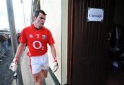 2 March 2008; Cork captain Graham Canty, walks back to the dressing room at the end of the game. Allianz National Football League, Division 2, Round 3, Roscommon v Cork, Kiltoom, Roscommon. Picture credit: David Maher / SPORTSFILE