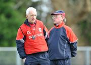 2 March 2008; Conor Counihan, left, Cork manager with selector Terry O'Neill. Allianz National Football League, Division 2, Round 3, Roscommon v Cork, Kiltoom, Roscommon. Picture credit: David Maher / SPORTSFILE
