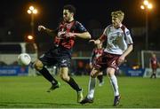 13 March 2015; Roberto Lopes, Bohemians, in action against Paul Sinnott, Galway United. SSE Airtricity League Premier Division, Bohemians v Galway United, Dalymount Park, Dublin. Picture credit: David Maher / SPORTSFILE