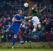 13 March 2015; Gavan Holohan, Cork City, in action against Robbie Williams, Limerick FC. SSE Airtricity League Premier Division, Cork City v Limerick FC. Turner's Cross, Cork. Picture credit: Diarmuid Greene / SPORTSFILE