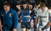 13 March 2015; A dejected Jordan Coghlan, Leinster A, after the game. British & Irish Cup Semi-Final, Worcester Warriors v Leinster A, Sixways Stadium, Worcester, England. Picture credit: Brendan Moran / SPORTSFILE
