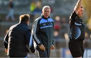 14 March 2015; Dublin manager Ger Cunningham and Clare manager Davy Fitzgerald contest a refereeing decision during the final moments of the game. Allianz Hurling League Division 1A Round 4, Clare v Dublin. Cusack Park, Ennis, Co. Clare. Picture credit: Diarmuid Greene / SPORTSFILE