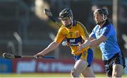14 March 2015; Tony Kelly, Clare, in action against Mark Schutte, Dublin. Allianz Hurling League Division 1A Round 4, Clare v Dublin. Cusack Park, Ennis, Co. Clare. Picture credit: Diarmuid Greene / SPORTSFILE