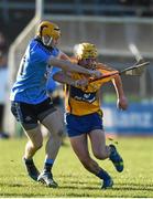 14 March 2015; Colm Galvin, Clare, in action against Ben Quinn, Dublin. Allianz Hurling League Division 1A Round 4, Clare v Dublin. Cusack Park, Ennis, Co. Clare. Picture credit: Diarmuid Greene / SPORTSFILE