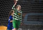 14 March 2015; Yvonne Hedien, Castlebar Celtic, celebrates after scoring against Peamount United. Continental Tyres Women's National League, Castlebar Celtic v Peamount United, Celtic Park, Castlebar, Co. Mayo. Picture credit: Pat Murphy / SPORTSFILE
