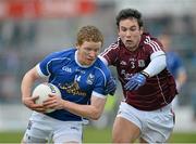 15 March 2015; Jack Brady, Cavan in action against Finian Hanley, Galway. Allianz Football League Division 2 Round 5, Galway v Cavan, Pearse Stadium, Galway. Picture credit: Ray Ryan / SPORTSFILE