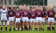 2 March 2008; The Westmeath team stand for the National Anthem. Allianz National Football League, Division 2, Round 3, Westmeath v Meath, Cusack Park, Mullingar, Co. Westmeath. Photo by Sportsfile