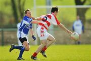 4 March 2008; Paul Kerrigan, Cork IT, in action against Graham Dillon, Garda Training College. Ulster Bank Sigerson Cup quarter-final, Cork IT v Garda Training College, Cork. Picture credit; David Maher / SPORTSFILE