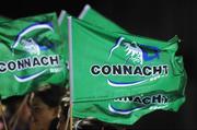 29 February 2008; A general view of Connacht flags. Magners League, Connacht v Leinster, Sportsground, Galway. Picture credit: Brendan Moran / SPORTSFILE