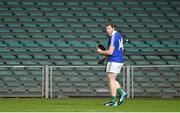 14 March 2015; Shane Dowling, Limerick, leaves the pitch after being shown a straight red card by referee Sean Cleere early in the first half. Allianz Hurling League Division 1B Round 4, Limerick v Offaly. Gaelic Grounds, Limerick. Picture credit: Diarmuid Greene / SPORTSFILE