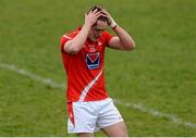 15 March 2015; Declan Byrne, Louth, reacts to a missed chance. Allianz Football League, Division 3, Round 5, Louth v Tipperary, Gaelic Grounds, Drogheda, Co. Louth. Picture credit: Brendan Moran / SPORTSFILE