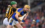 15 March 2015; Seamus Callanan, the Tipperary captain, is tackled by Paul Murphy, Kilkenny, in the move that led to the third goal of the game. Allianz Hurling League, Division 1A, Round 4, Tipperary v Kilkenny, Semple Stadium, Thurles, Co. Tipperary. Picture credit: Ray McManus / SPORTSFILE