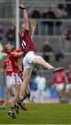 15 March 2015; Jonathan Glynn, Galway, in action against Lorcan McLoughlin, Cork. Allianz Hurling League Division 1A Round 4, Galway v Cork. Pearse Stadium, Galway. Picture credit: Piaras Ó Mídheach / SPORTSFILE