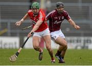 15 March 2015; Aidan Walsh, Cork, in action against David Collins, Galway. Allianz Hurling League Division 1A Round 4, Galway v Cork. Pearse Stadium, Galway. Picture credit: Piaras Ó Mídheach / SPORTSFILE