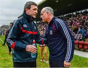 15 March 2015; Cork manager Jimmy Barry Murphy with Galway manager Anthony Cunningham after the game. Allianz Hurling League Division 1A Round 4, Galway v Cork. Pearse Stadium, Galway. Picture credit: Piaras Ó Mídheach / SPORTSFILE