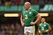 14 March 2015; Paul O'Connell, Ireland. RBS Six Nations Rugby Championship, Wales v Ireland, Millennium Stadium, Cardiff, Wales. Picture credit: Brendan Moran / SPORTSFILE
