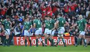 08 March 2008; Ireland players react after Shane Williams scored a try for Wales. RBS Six Nations Rugby Championship, Ireland v Wales, Croke Park, Dublin. Picture credit: Brendan Moran / SPORTSFILE