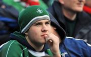8 March 2008; An Ireland fan during the match. RBS Six Nations Rugby Championship, Ireland v Wales, Croke Park, Dublin. Picture credit: Brian Lawless / SPORTSFILE
