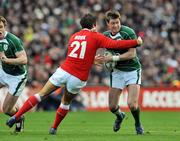8 March 2008; Ronan O'Gara, Ireland, in action against James Hook, Wales. RBS Six Nations Rugby Championship, Ireland v Wales, Croke Park, Dublin. Picture credit: Brian Lawless / SPORTSFILE