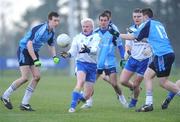 8 March 2008; Mark Vaughan, DIT, in action against Colm Cavanagh, left, and Mark Lynch, UUJ, Ulster Bank Sigerson Cup semi-final, UUJ v DIT, Carlow IT, Carlow. Picture credit: Matt Browne / SPORTSFILE