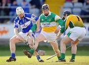 9 March 2008;  Kevin Grogan, Offaly and Offaly goalkeeper Shane O'Connor in action against Tommy Fitzgerald, Laois. Allianz National Hurling League, Division 1B, Round 3, Laois v Offaly, O'Moore Park, Portlaoise. Photo by Sportsfile