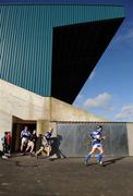 9 March 2008; The Laois team make their way out for the start of the game. Allianz National Hurling League, Division 1B, Round 3, Laois v Offaly, O'Moore Park, Portlaoise. Photo by Sportsfile