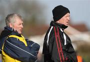 9 March 2008; Derry manager Brian McGilligan, right, and his assistant Sean McCloskey,on the sideline. Allianz National Hurling League, Division 2B, Round 3, Armagh v Derry, Keady, Co. Armagh. Picture credit; Oliver McVeigh / SPORTSFILE