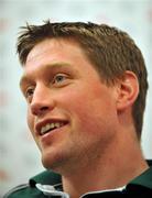 11 March 2008; Ronan O'Gara at a press conference after being announced as team captain. Ireland Rugby Press Conference, Fitzpatrick's Killiney Castle Hotel, Co. Dublin. Picture credit; Brian Lawless / SPORTSFILE