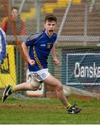 17 March 2015; Thomas Edward Donoghue, St Patrick's Cavan, celebrates after scoring his sides first goal. Danske Bank MacRory Cup Final, St Patrick's Cavan v St Patrick's Academy, Dungannon, Athletic Grounds, Armagh. Picture credit: Oliver McVeigh / SPORTSFILE