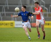 17 March 2015; Darragh Kennedy, St Patrick's Cavan, in action against Brian Kennedy, St Patrick's Academy, Dungannon. Danske Bank MacRory Cup Final, St Patrick's Cavan v St Patrick's Academy, Dungannon, Athletic Grounds, Armagh. Picture credit: Oliver McVeigh / SPORTSFILE