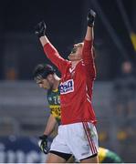 18 March 2015; Conor Horgan, Cork, celebrates at the final whistle after defeating Kerry. EirGrid Munster U21 Football Championship, Semi-Final, Kerry v Cork, Páirc Uí Rinn, Cork. Picture credit: Diarmuid Greene / SPORTSFILE