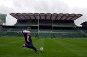 26 May 2000; Munster's Ronan O'Gara during his side's Captain's Run at Twickenham Stadium in London, England. Photo by Matt Browne/Sportsfile