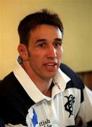 25 May 2000; Ian Jones during a Barbarians press conference in Dublin. Photo by Brendan Moran/Sportsfile