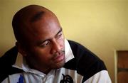 25 May 2000; New Zealand wing Jonah Lomu during a Barbarians press conference in Dublin. Photo by Brendan Moran/Sportsfile