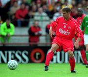 21 May 2000; Michael Owen of Liverpool during the Steve Staunton and Tony Cascarino Testimonial match between Republic of Ireland and Liverpool at Lansdowne Road in Dublin. Photo by Brendan Moran/Sportsfile