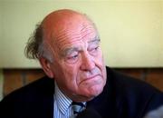 25 May 2000; Mickey Steele Bodger, Barbarians Rugby Club President, during a Barbarians press conference in Dublin. Photo by Brendan Moran/Sportsfile