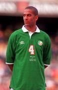 30 May 2000; Phil Babb of Republic of Ireland during the International Friendly match between Republic of Ireland and Scotland at Lansdowne Road in Dublin. Photo by David Maher/Sportsfile