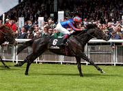 27 May 2000; Pyrus, with Mick Kinane up, on the way to winning the Napolina Marble Hill Stakes at the Curragh Racecourse in Kildare. Photo by Sportsfile