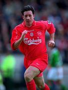 21 May 2000; Robbie Fowler of Liverpool during the Steve Staunton and Tony Cascarino Testimonial match between Republic of Ireland and Liverpool at Lansdowne Road in Dublin. Photo by Brendan Moran/Sportsfile