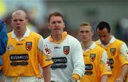 28 May 2000; Antrim goalkeeper Sean McGreevy walks in the pre-match parade prior to the Bank of Ireland Ulster Senior Football Championship Quarter-Final match between Antrim and Down at Casement Park in Belfast, Antrim. Photo by David Maher/Sportsfile