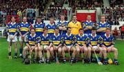 11 June 2000; The Tipperary team prior to the Guinness Munster Senior Hurling Championship Semi-Final match between Tipperary and Clare at Páirc Uí Chaoimh in Cork. Photo by Ray McManus/Sportsfile