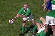 17 June 2000; Peter Stringer of Ireland during the Rugby International match between Canada and Ireland at Fletcher's Fields in Markham, Ontario, Canada. Photo by Matt Browne/Sportsfile