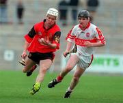 11 June 2000; Gary Gordon of Down during the Guinness Ulster Senior Hurling Championship Semi-Final match between Derry and Down at Casement Park in Belfast. Photo by Aoife Rice/Sportsfile