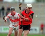 11 June 2000; Gary Gordon of Down during the Guinness Ulster Senior Hurling Championship Semi-Final match between Derry and Down at Casement Park in Belfast. Photo by Aoife Rice/Sportsfile